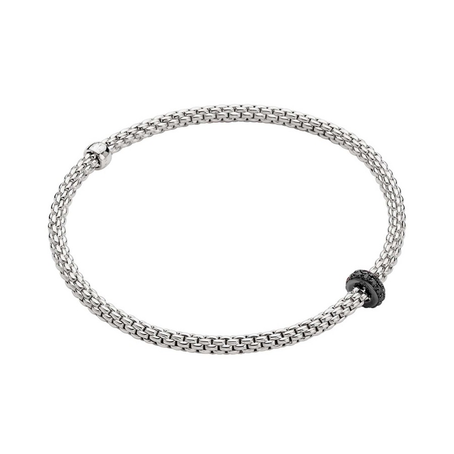 Flex'It Prima Armband Mit Schwarzen Diamanten | FOPE Clearance