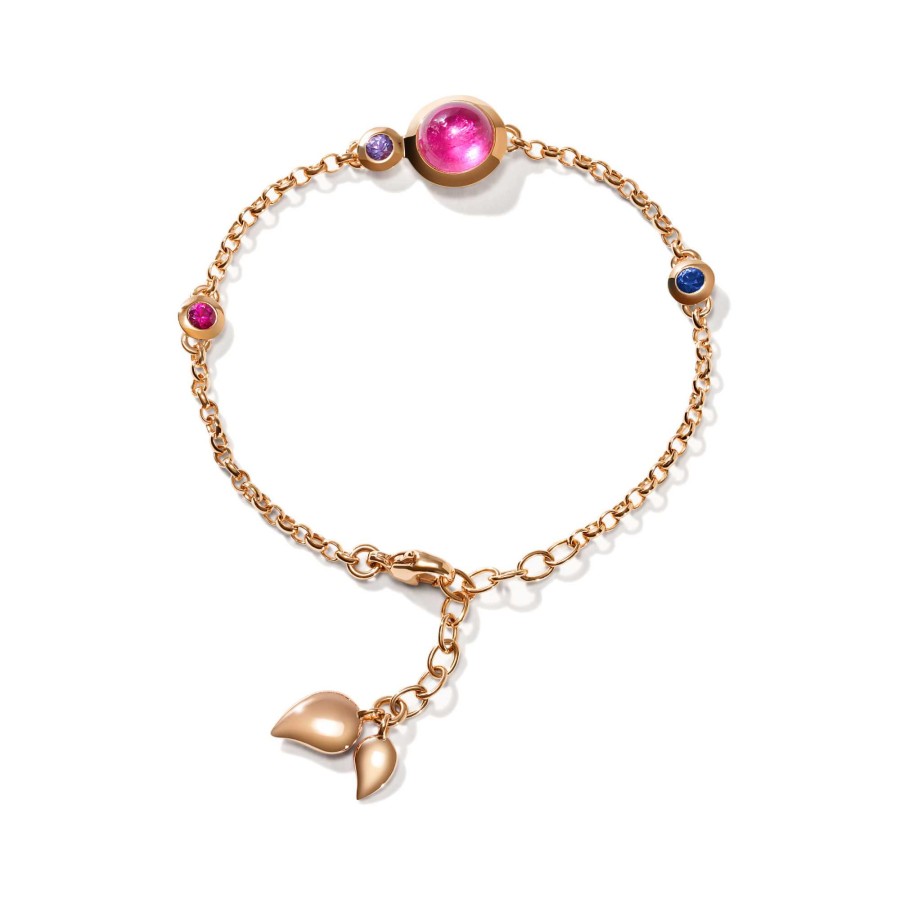 Bouton Armband Mini Chain 'Wildberry' Small/Medium | Tamara Comolli Online