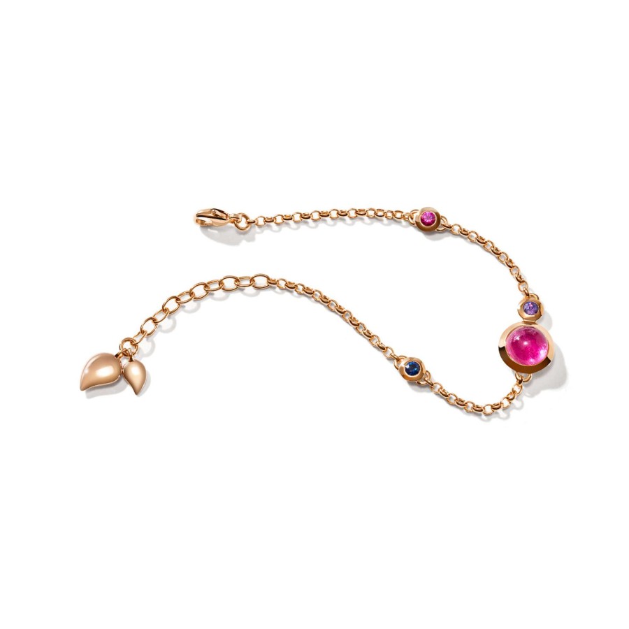 Bouton Armband Mini Chain 'Wildberry' Small/Medium | Tamara Comolli Online